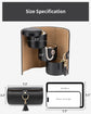 Black Travel Jewelry Case: 3-Layer PU Cylinder Organizer for Necklaces, Earrings, Gifts for Travelers & Jewelry Lovers