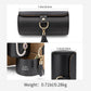 Black Travel Jewelry Case: 3-Layer PU Cylinder Organizer for Necklaces, Earrings, Gifts for Travelers & Jewelry Lovers