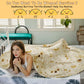 Burritos Tortilla Throw Blanket(Beige), Novelty Funny Round Blanket for Adults & Kids, Soft Flannel Tortilla Wrap Blanket（60",Teenagers）