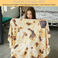 Burritos Tortilla Throw Blanket (Brown), Novelty Funny Round Blanket for Kids & Adults, Soft Flannel Tortilla Wrap Blanket（47",Baby）