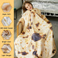 Burritos Tortilla Throw Blanket (Brown), Novelty Funny Round Blanket for Kids & Adults, Soft Flannel Tortilla Wrap Blanket（60",Teenagers）