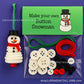 Christmas gift Christmas Button Ornament - Festive Santa Design Craft Kit （green Christmas tree）