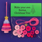 Christmas gift Christmas Button Ornament - Festive Santa Design Craft Kit （Snowman）