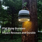Camping Light with Fan, Portable Hanging Lamp for Tent, IPX4 Waterproof, 4 Mode Light Camping Lantern and 3 -Speed Quiet Fan,USB & Auxiliary Solar Charging，for Camping/College Dorm (Army Green)
