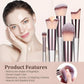 Champagne Gold Makeup Brush Set (18-Piece): Professional, Cruelty-Free for Foundation, Blush & Eyeshadow, Ideal for Aussies