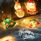 3M 20-LED Christmas Fairy String Lights: Santa/Snowman/Wreath Battery-Powered Warm White Decor for Home/Party