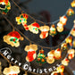 6M 40-LED Christmas Fairy String Lights: Santa/Snowman/Wreath Battery-Powered Warm White Decor for Home/Party