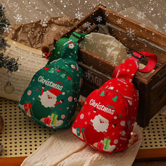 Christmas gifts Aussie Christmas Sling Bag Set – Red & Green Santa-Themed, Adjustable & Festive for Gifting & Styling