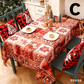 Christmas gift Christmas Tablecloth - Festive 180x150cm Table Cover for Holiday Dining & Home Decor（F）