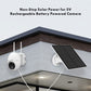 3-Pack 5W Solar Panel for Outdoor Security Camera – 5V USB Charger with 9.8ft Cable, IP65 Waterproof, Adjustable Mount, Compatible with Most Battery Cameras (White)
