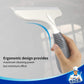 2-Pack Glass Squeegees with Suction Mounts—Ergonomic Handle, Wide Blade for Windows, Shower Doors & Mirrors—Easy Storage, Dual-Sided Cleaning, Modern Home Cleaning Tool