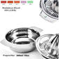 Stainless Steel Manual Citrus Juicer for Home & Travel – Durable Lemon Orange Squeezer with Strainer & Pour Spout (Silver)