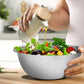 5-Piece Stainless Steel Mixing Bowl Set for Baking, Salad, Dough & Food Prep – Nesting Design with Measurement Marks and Durable Finish (Silver)