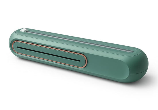 Suction-Mount Cling Film Dispenser: Compact Kitchen Organizer with Built-In Cutter for Food Wrap Storage (Green) | Other colors available in store