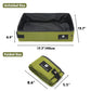 Portable Foldable Cat Litter Box – Waterproof, Leak-Proof Travel Cat Toilet with Large Opening, Ideal for Camping, Hotel Stays, Road Trips (Green)