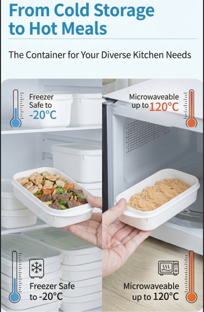 Airtight 1600ml Food Storage Container, 1-Pack – BPA-Free, Freezer & Microwave Safe with Soft-Seal Lid, Stackable for Fridge Organization, Large Capacity for Family Meals, Batch Cooking, and Bulk Storage (White)