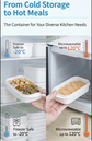 Airtight 350ml Food Storage Containers, 2-Pack – BPA-Free, Freezer & Microwave Safe with Soft-Seal Lids, Stackable for Fridge Organization, Perfect for Meal Prep, Snacks, and Leftovers (White)