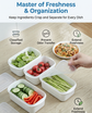 Airtight 350ml Food Storage Containers, 2-Pack – BPA-Free, Freezer & Microwave Safe with Soft-Seal Lids, Stackable for Fridge Organization, Perfect for Meal Prep, Snacks, and Leftovers (White)