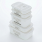 Airtight Food Storage Containers Set – 5-Piece Multi-Size (2x350ml, 1x700ml, 1x800ml, 1x1600ml), BPA-Free, Freezer & Microwave Safe with Soft-Seal Lids, Stackable for Complete Kitchen Organization (White)