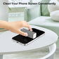 All-in-One Portable Glasses Cleaning Kit with Spray, Brush & Microfiber Cloth – Compact Lens Cleaner for Eyeglasses, Phone Screens, and More (White)