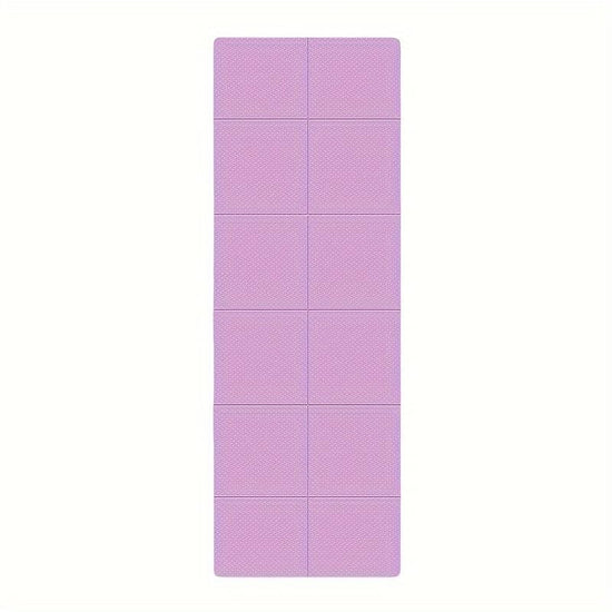 Portable Foldable Yoga Mat – Dual-Sided Non-Slip TPE Exercise Mat for Yoga, Pilates, Kids Nap & Travel (Purple) | Other Colors Available in Store