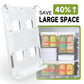 2-Pack Refrigerator Can Organizer – Hanging Soda & Beer Rack, Space-Saving Shelf for Fridge, Holds 8 Cans, Easy Installation (White)