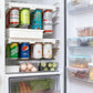 2-Pack Refrigerator Can Organizer – Hanging Soda & Beer Rack, Space-Saving Shelf for Fridge, Holds 8 Cans, Easy Installation (White)