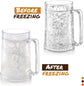 Double Wall Freezable Beer Mug, No-Ice Insulated Cup for Summer BBQs & Parties (Clear)