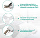 4-Pack Adjustable Bed Sheet Fasteners with Triangle 3-Clamp Design, White Elastic Bands & Nickel-Plated Clips—Secures Fitted Sheets, Sofa Covers, Car Seat Covers, and Tablecloths—Easy Install, Reusable