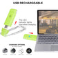 Rechargeable LED Book Light with Dimmable Warm White & Amber Modes – USB-Powered Clip-On Reading Lamp for Books, Sheet Music & Travel (Green)