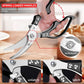 Heavy Duty Kitchen Shears, Poultry Scissors for Cutting Chicken Bones, German Stainless Steel, All-Metal Design, Spring-Loaded, Dishwasher Safe (Black)