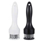 Meat Tenderizer Set with Stainless Steel Needles – 2-Piece Kitchen Tool for Marinating & Cooking Beef, Chicken, Pork, Fish (Black & White)