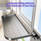 Foldable Window-Mounted Drying Rack with Clamp-on Design for Shoes, Plants & Small Items (Grey)