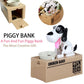 Interactive Dog Coin Bank – Automatic Electric Money Saving Piggy Bank with Moving Dog Design – Fun Kids Gift & Desk Decor (White)