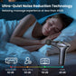 Black 3-in-1 Massage Gun with Extendable Handle & Back Strap – 12-Speed Deep Tissue Muscle Massager, 4 Attachments, USB-C Charging, for Athletes, Gym Recovery & Seniors
