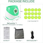 Automatic Dog Ball Launcher with 15 Mini Tennis Balls & Mesh Bag – Rechargeable Pet Toy for Small Dogs, Adjustable Launch Distance, Interactive Play (Green)