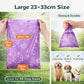 Dog Poop Bags with Dispenser – 240 Count, Leak-Proof, Strawberry Scented, Large Size for All Dogs, Biodegradable & Durable (Purple)