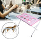 Foldable Pet Grooming Hammock with Leg Holes, Anti-Scratch Mesh Bathing Station for Cats and Small to Medium Dogs, Portable Nail Trimming and Washing Aid (Pink)