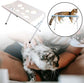 Foldable Pet Grooming Hammock with Leg Holes, Anti-Scratch Mesh Bathing Station for Cats and Small to Medium Dogs, Portable Nail Trimming and Washing Aid (Grey)