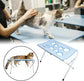 Foldable Pet Grooming Hammock with Leg Holes, Anti-Scratch Mesh Bathing Station for Cats and Small to Medium Dogs, Portable Nail Trimming and Washing Aid (Blue)