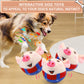 Interactive Pig Dog Toy – Rechargeable, Self-Moving & Squeaky with Recording & Music Modes, Dual-Mode Sound Activation, Durable Plush Cover, Ideal for Small to Large Dogs to Relieve Boredom and Anxiety (Red)