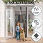 Magnetic Screen Door 80cm x 210cm – Self-Adhesive Mesh Netting for Mosquito & Wasp Protection, Indoor Outdoor Use, (Black,S)