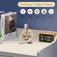 Abstract Reading Thinker Statue for Home Decor, Modern Resin Sculpture Figurine for Bookshelf, Desk & Living Room (Beige)