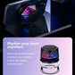 Magnetic Bluetooth Speaker – RGB Light Show, IPX7 Waterproof, TWS Stereo Pairing, 24H Playtime, Compact Design – Perfect for Home, Car, Outdoor Use (Black)