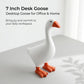 Magnetic Goose Figurine for Desk & Entryway, Cute Key Holder & Home Decor Gift (White)