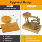 Electromagnetic Perpetual Motion Toy with Built-in Battery – Scientific Desk Decor, Stress Relief & Cat Play Item, Continuous Rolling Ball Art (Wooden)