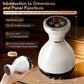 4-in-1 Cordless Body Sculpting Massager – Rechargeable Massage Tool with Heat, Light & Vibration for Skin Tightening & Relaxation (White)