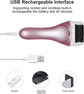 Electric Foot File Rechargeable Pedicure Tool – 3 Interchangeable Rollers (Fine, Regular, Coarse), IPX6 Waterproof, 2-Speed Motor, LED Power Indicator, USB Charging, Includes Cleaning Brush, Compact & Quiet for Home Spa (Pink)