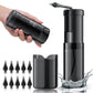 Electric Ear Cleaner with 5 Modes – Rechargeable Ear Irrigator with LCD Display, Foldable Nozzle, and Soft Silicone Tips for Safe Earwax Removal at Home or Travel (Black)