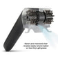 Electric Steam Grill Brush with Stainless Steel Bristles & 3000mAh Rechargeable Battery – Powerful BBQ Cleaner for All Grills, Indoor and Outdoor Use (Grey)
